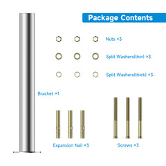 Pole Mount for Outside Antenna - Upgraded 14" Length Universal Outdoor Home Antenna Mast Bracket for Cell Phone Signal Booster