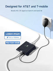 Cell Phone Booster for Home | Up to 4,500 Sq Ft | Boost 4G LTE 5G Signal on Band 4 and Band 66