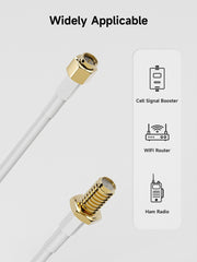 Coaxial Cable RG58 SMA Male to SMA Female 10m(32.8ft) Low Loss Weatherproof Extension Cable for Cell Phone Signal Booster WiFi Router 2G 3G 4G LTE Antenna