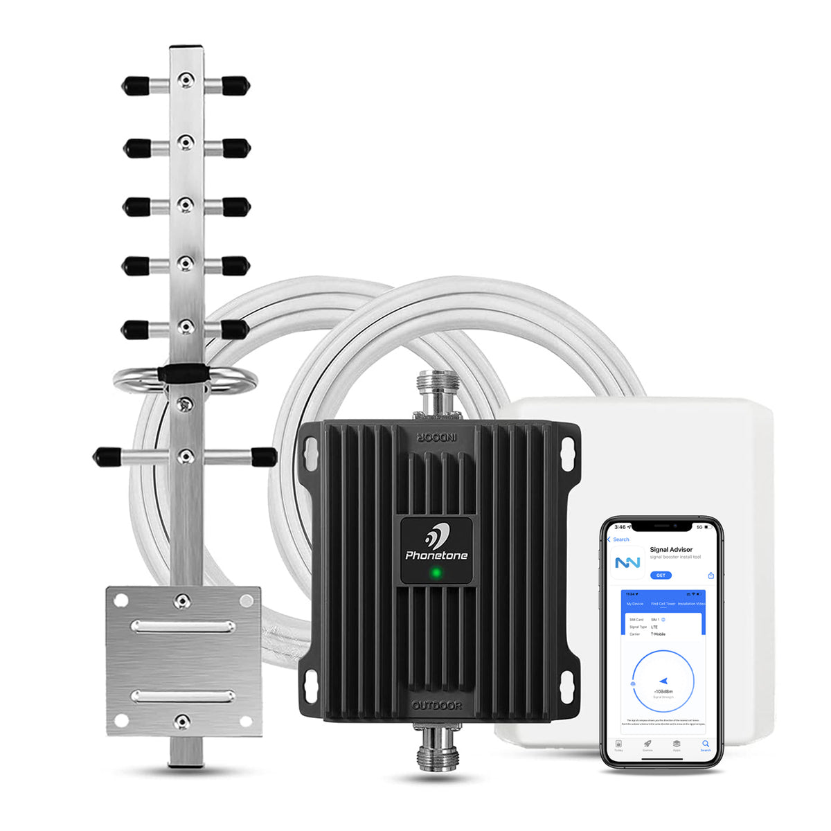 Cell Phone Booster for Home | Up to 4,500 Sq Ft | Boost 4G LTE 5G Signal on Band 4 and Band 66