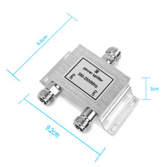 2-Way Splitter for Cell Phone Booster, N-Female Connector, 50 Ohm, With 1m RG58 Cable