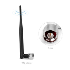 698-2170MHz Omni Whip Antenna 3dbi Indoor Antenna with N-Male Connector for Cell Phone Signal Booster